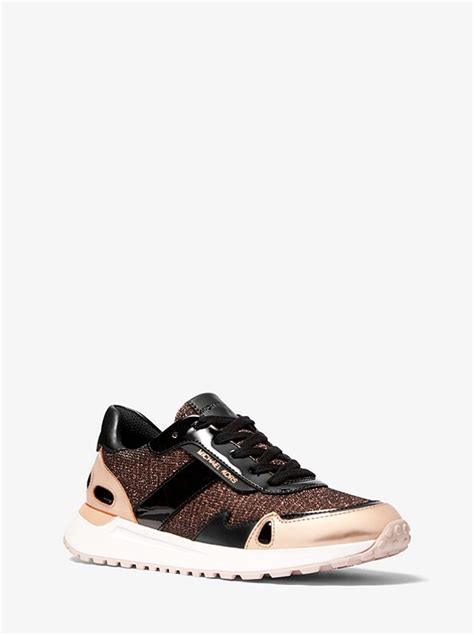 michael kors monroe trainers|Monroe Mesh and Leather Trainer .